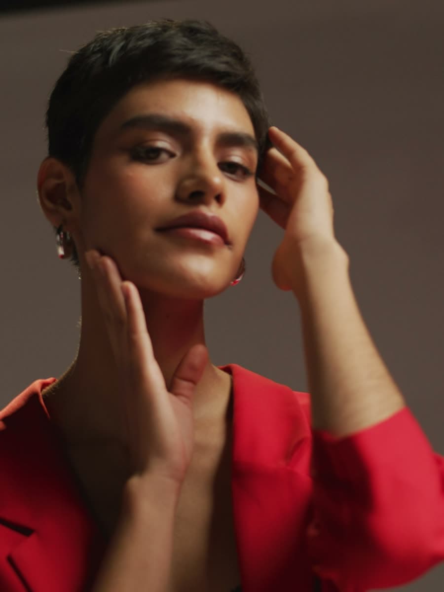 Mashru Vermilion Blazer — the piece, plate 3